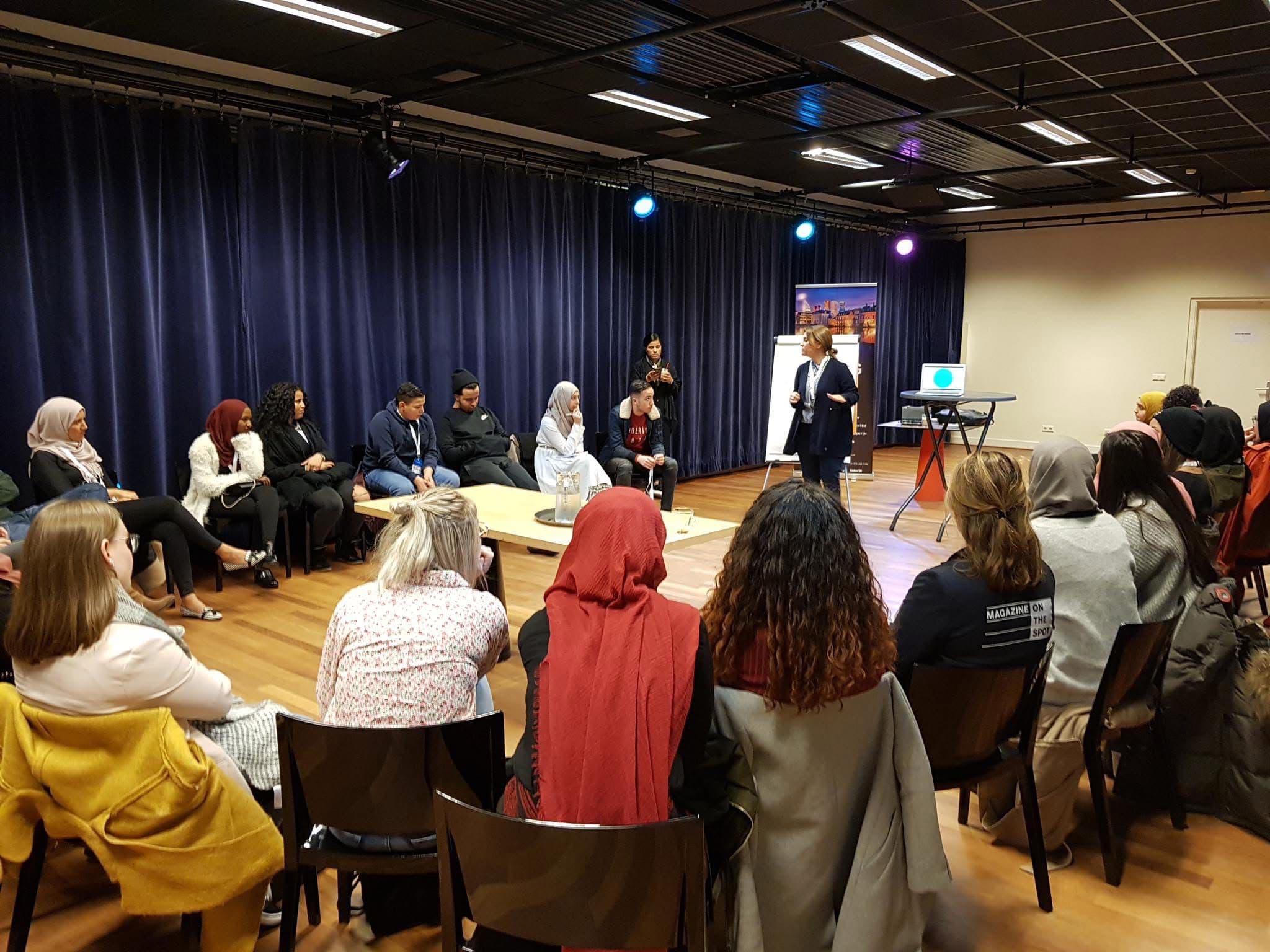 Festival audience enjoying a screening in Den Haag